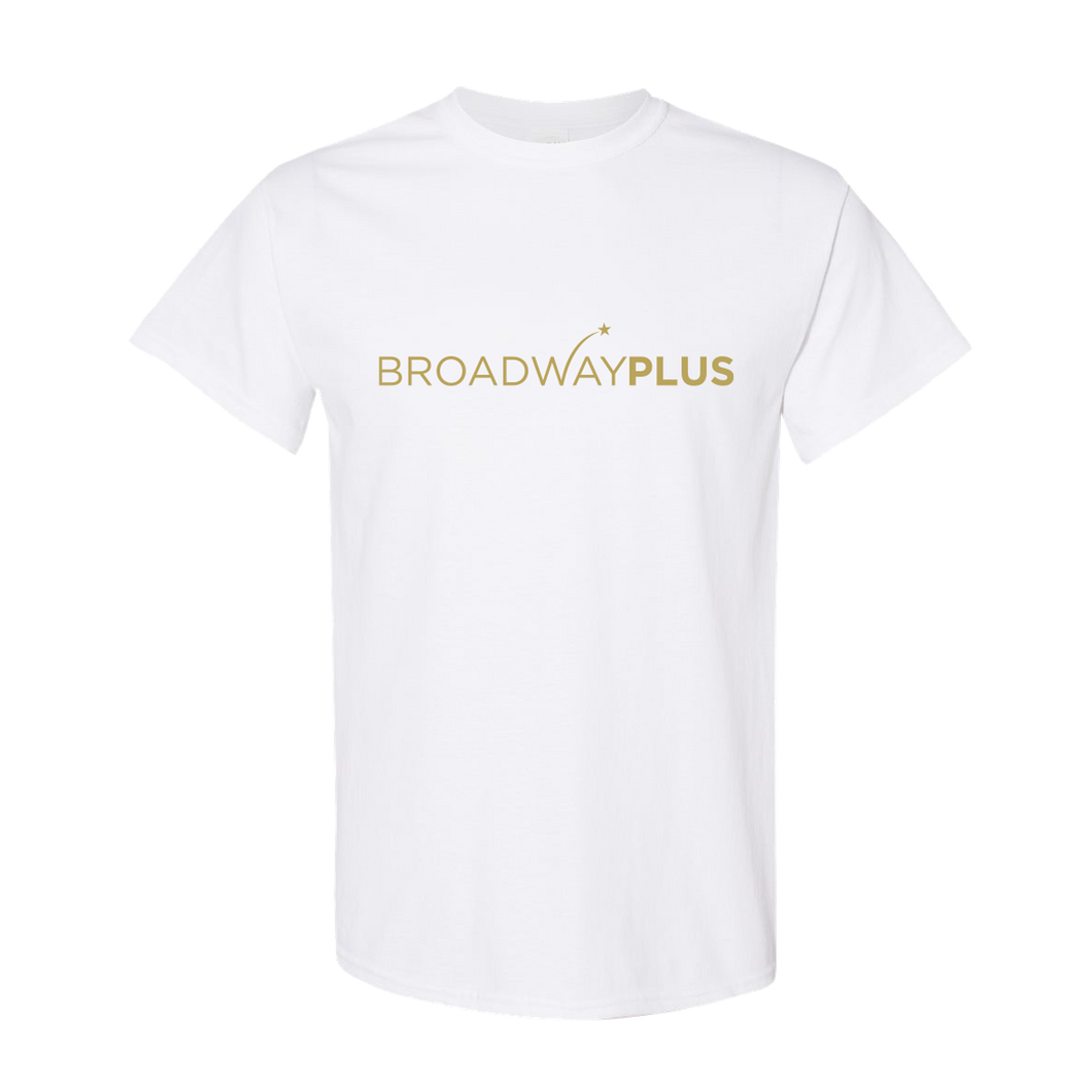 Broadway Plus Logo Tee - White