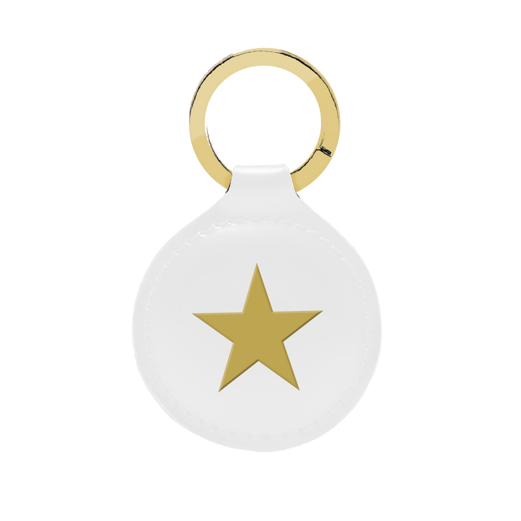 Broadway Plus Keychain - White