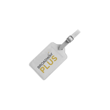 Load image into Gallery viewer, Broadway Plus Luggage Tag - White
