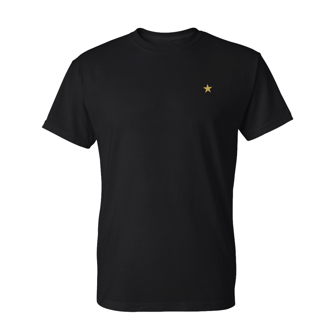 Broadway Plus Embroidered Star Tee - Black
